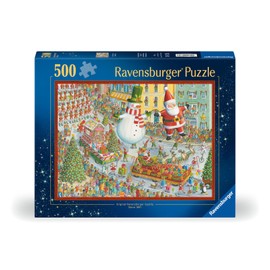 Ravensburger Here Comes Christmas! 500 Piece Holiday Jigsaw Puzzle for Adults - 12000382 - Handcrafted Tooling, Made in Germany, Every Piece Fits Together Perfectly