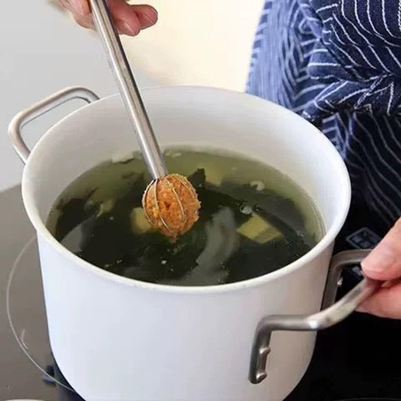 Double Head Nonrust Steel Miso Scoops Precise Stirring Tool For