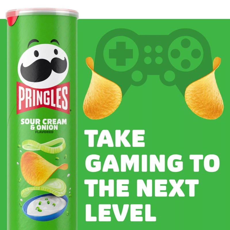 Pringles Potato Crisps, Sour Cream & Onion, 5.57 oz Kosher