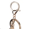 Cute Key Chain Fluffy Rabbit Simulation Flower Keyring Pendant Decor