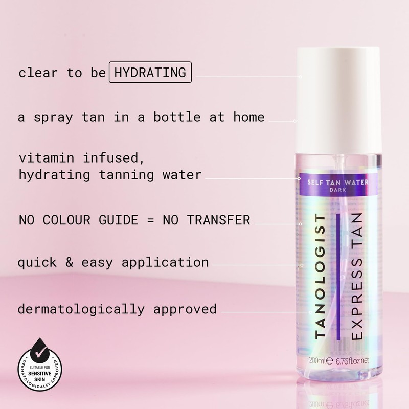 Tanologist Tanologist Express Dark Self Tan Water, 6.76 fl.oz/ 200
