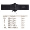 JASGOOD Women's Black Lace-up Corset Elastic Wide Belt, Tied Waspie