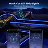 USB Car LED Lights, Interior Car Lights Strip with APP