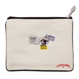 Catstudio Chicago Zipper Pouch Purse | Holds Your Phone, Coins, Pencils, Makeup, Dog Treats, & Tech Tools