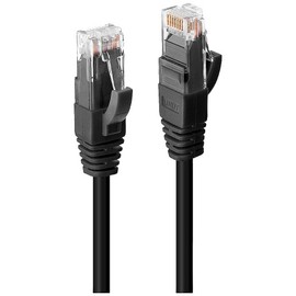LINDY Cat.6 UTP Premium PatchCable, halogen-free, black, 0,