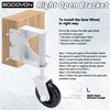 BOODVON Heavy Duty Gate Wheel, Gate Casters for Outdoor Wooden