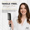 JM Hair Collection Wide Tooth Comb – Black Detangling Comb