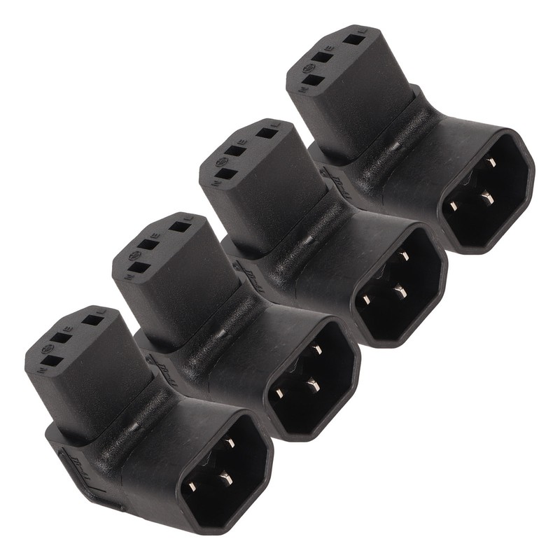 4pcs IEC320 C14 to IEC320 C13 Power Adapter Professional C14
