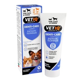 VETIQ Denti-Care Enzymatic Toothpaste for Cats 3+ Months & Dogs 2+ Months, Designed to Help Clean Teeth, Support Gum Health & Freshen Breath, 70 g