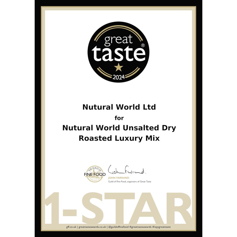 Nutural World - Dry Roasted Luxury Nut Selection - Unsalted