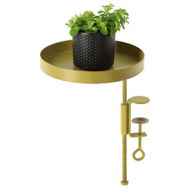 Esschert Design Flower Pot Holder with Clamp Round Golden M