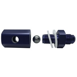 8AN Rollover Valve Aluminum Fuel Cell Tank Mounted Hose Line Fitting AN 8 Tip Roll Over Valves Black Anodized