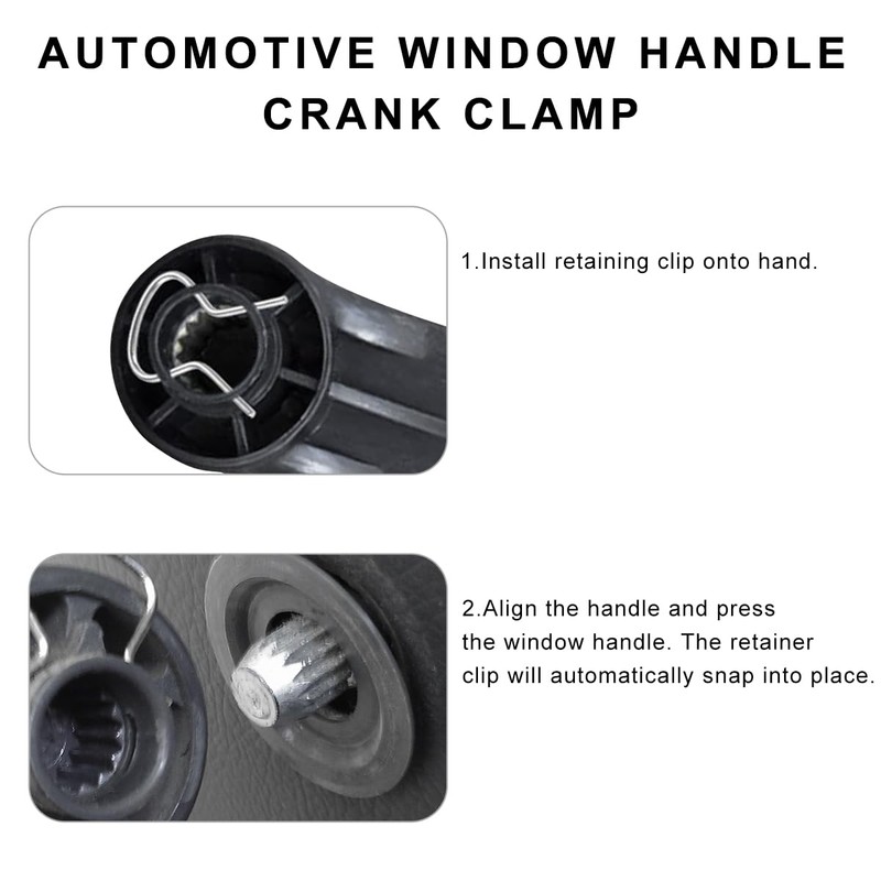 SHMZK 8PCS Car Window Handle Crank Retainer Clip, 76980 Door