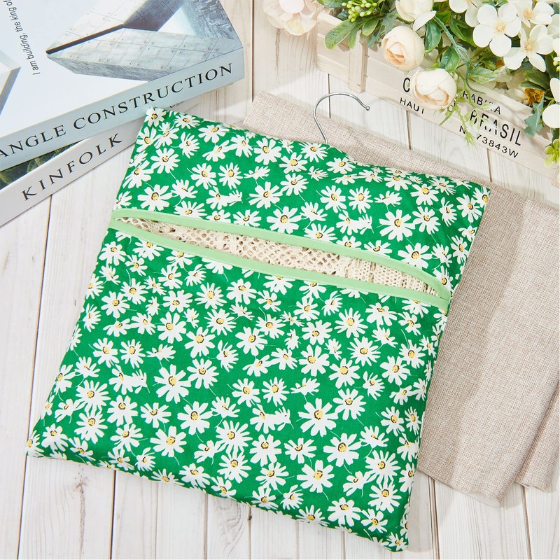 Nuenen Peg Bag for Washing Line with Hanger Daisy Cotton