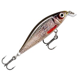 Rapala X-Light Minnow 5 cm 4g - Wobbler, Hardbait, Twitch Bait, Minnow for Bass Fishing, Hardbait for Spin Fishing, Colour: Live Roach