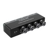 Cubilux 3.5mm Audio Mixer, 4-Way Stereo/Mono AUX Mixer, Super Low