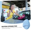 CHILDWEET 5Pcs Microfiber Buffing Pads Versatile Polishing Sponges for Car