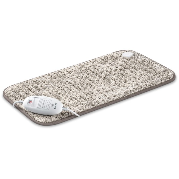 Beurer HK123 Nordic XXL Heat Pad, Longer Electric Pad For Even More Comforting Warmth And Relaxation, 3 Temperature Settings & Automatic Switch-Off, 60 x 30 cm