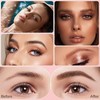 Pack of 2 Eyebrow Pencils, Waterproof, 2-in-1 Dual-Ended Microblading Eyebrow