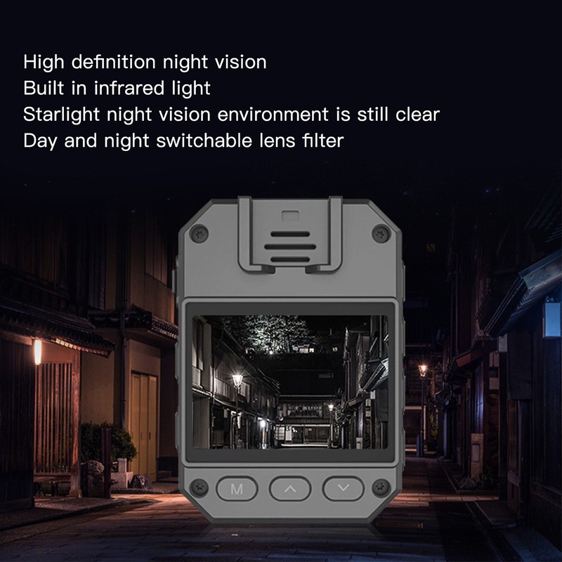 4K HD Body Camera Clip On Wearable Security Camera Night