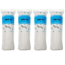 ZHIYE Cotton Pads, 400pcs Makeup Remover Pads Non-Fleecing Cotton Wool Pads for Cleansing Face Skin Care Nail Polish Remover