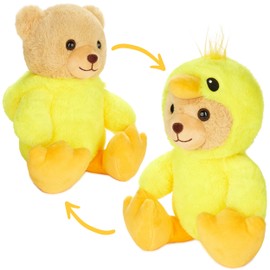 BRUBIES Teddy Chick - 25 cm Teddy Bear in Chick Costume with Hood - Plush Toy for Cuddly Adventures - Cuddly Toy Gift for Children