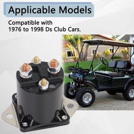 TXRXIZ 36 Volt Electric Golf Cart Solenoid Compatible with Club Car DS Golf Cart 4 Terminal Solenoid 1976-1998, Replaces OEM# 8016