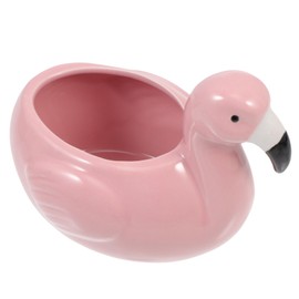 IMIKEYA Ceramic Cocktail Mug Flamingo Shape Hawaiian Tiki Mug Tiki Cups Cocktail Glasses for Bar Punch Pina Colada Tropical Drinks Pink