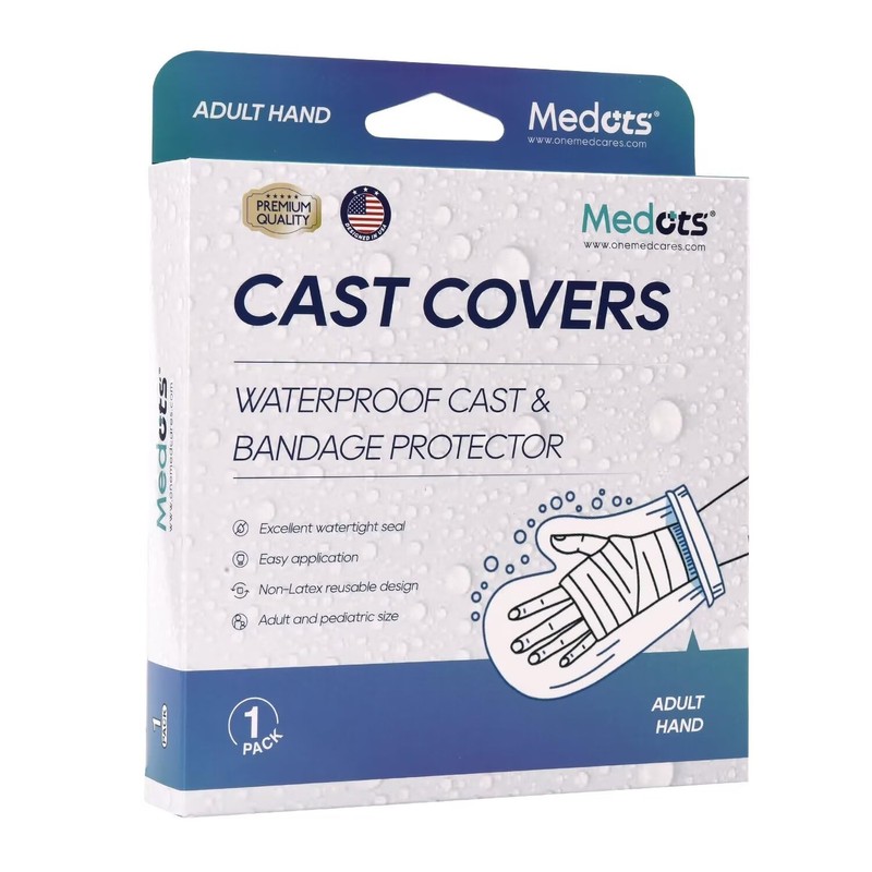MEDOTS Purple Adult Hand Cover Protector for Shower Reusable 100%