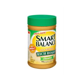 Smart Balance Rich Roast Chunky Peanut Butter, 16 Ounce -- 12 per case.