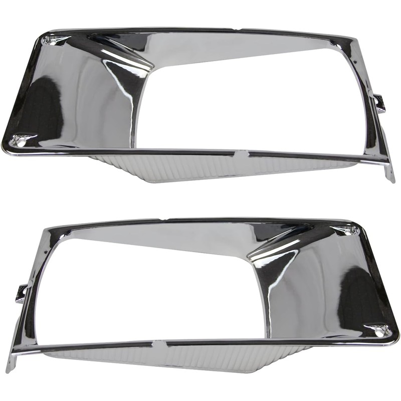 LAFORMO 2 X Headlight Bezel Chrome Compatible With 1987-2003 International