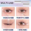 Erinde Liquid Eyeliner Eyeshadow, Glittery, Tear Bag, Glow, Large Glitter,