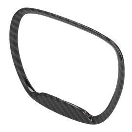 Embellecedor de volante, marco de volante de plástico ABS anti-decoloración protección UV para reemplazo de coche para Challenger 2015-2019(Patrón de fibra de carbono)