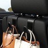 Amooca 4-Pack Car Headrest Hooks for Bags and Coats