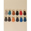 SHIPS 110040005 Leather 2-Tone Key Chain for Men, Dark Gray1
