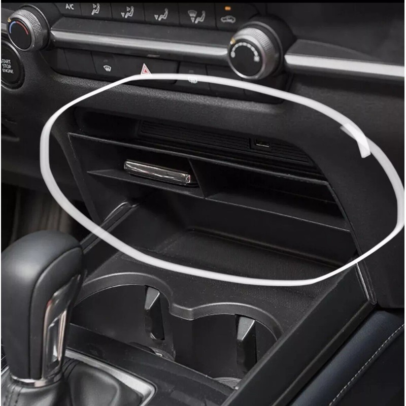 Cdefg For Mazda CX-30 2019-2023 Black Center Console Storage Box