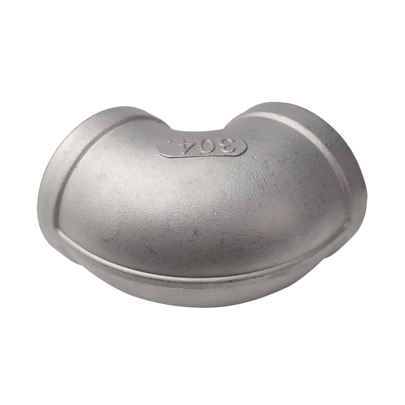 LOZOME 2" Female Threaded Elbow 90 Degree Elbows Angled Stainless