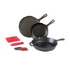 Lodge Essential Skillet Set, 7-Piece, Black