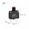 sourcing map Overload Protection 12A AC125/250V DC32V Push Button Switch