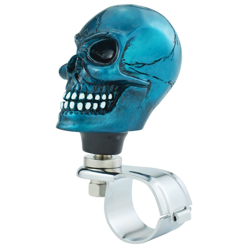 Temzzer Steering Wheel Spinner Skull Funny Power Handle Suicide Knob