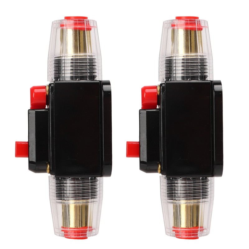 12‑24V Inline Circuit Breaker with Manual Reset Fuse Holder Battery