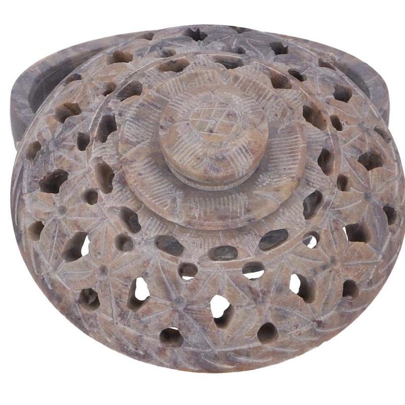 GURU SHOP Indian Incense Holder, Pot Pourri Bowl Made of
