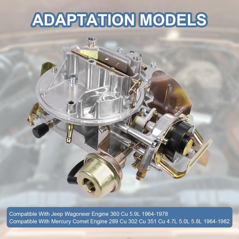 RADHLBNIU 2 Barrel Carburetor Compatible with Ford Mustang 289 302