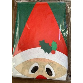 Unbranded SANTA CHRISTMAS SACK 31.5” X 19.6” LARGE WITH DANGLING FEET HOLIDAY GIFTS FUN!!
