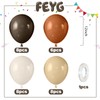 Brown Balloons,12 Inch Retro Brown Sand White Cocoa Coffee Apricot