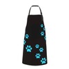 Dog Paws Waterproof Apron With 2 Pockets Cute Cat Animal