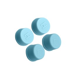 Replacement Valve Caps for Air Conditioning, Leakproof R134a AC System Charging Port Caps Dust Cover High Pressure Low Pressure Cap Valves, Air Conditioning(Blue) (4)
