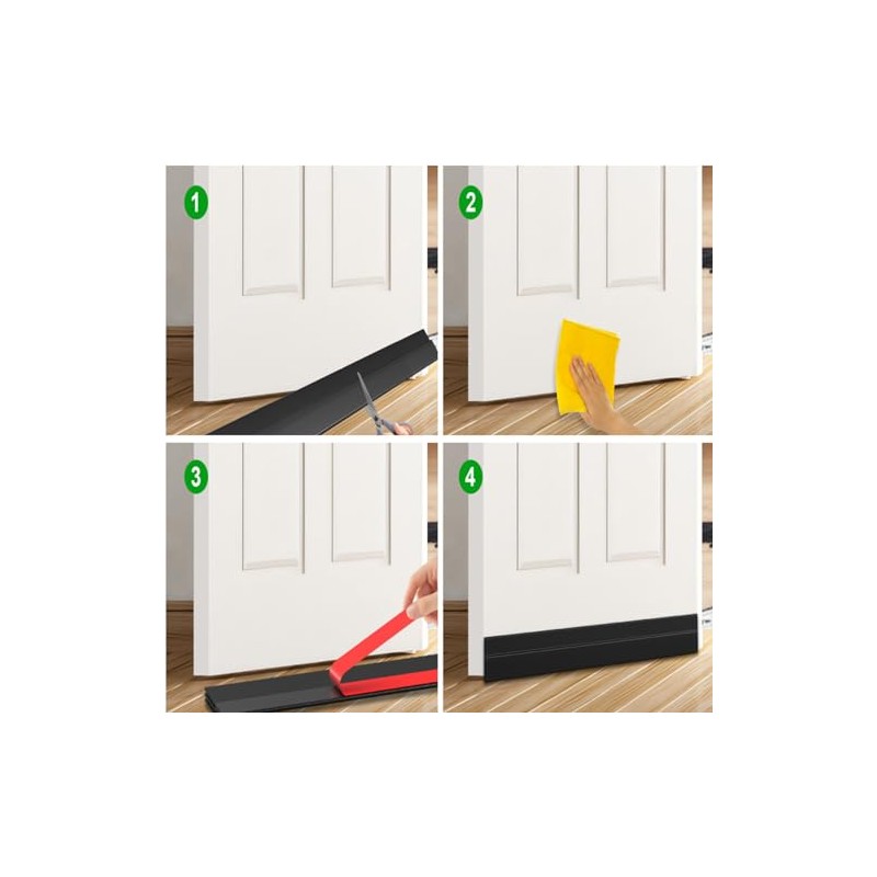Guardapolvo para Puerta, 3M Cubre Polvo Puerta de 3 Capas,