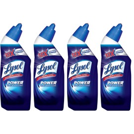 Lysol Power Toilet Bowl Cleaner, 10X Cleaning Power 8 oz (Pack of 4)