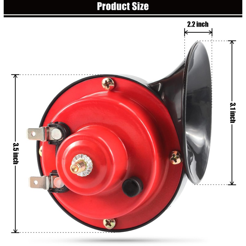 Geggkake Universal Golf Cart 12 Volt Horn Kit Fits Club